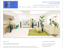 Tablet Screenshot of aberdeencleaningsolutions.co.uk